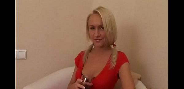  Awesome blonde Alina F. in a is getting ready for the party